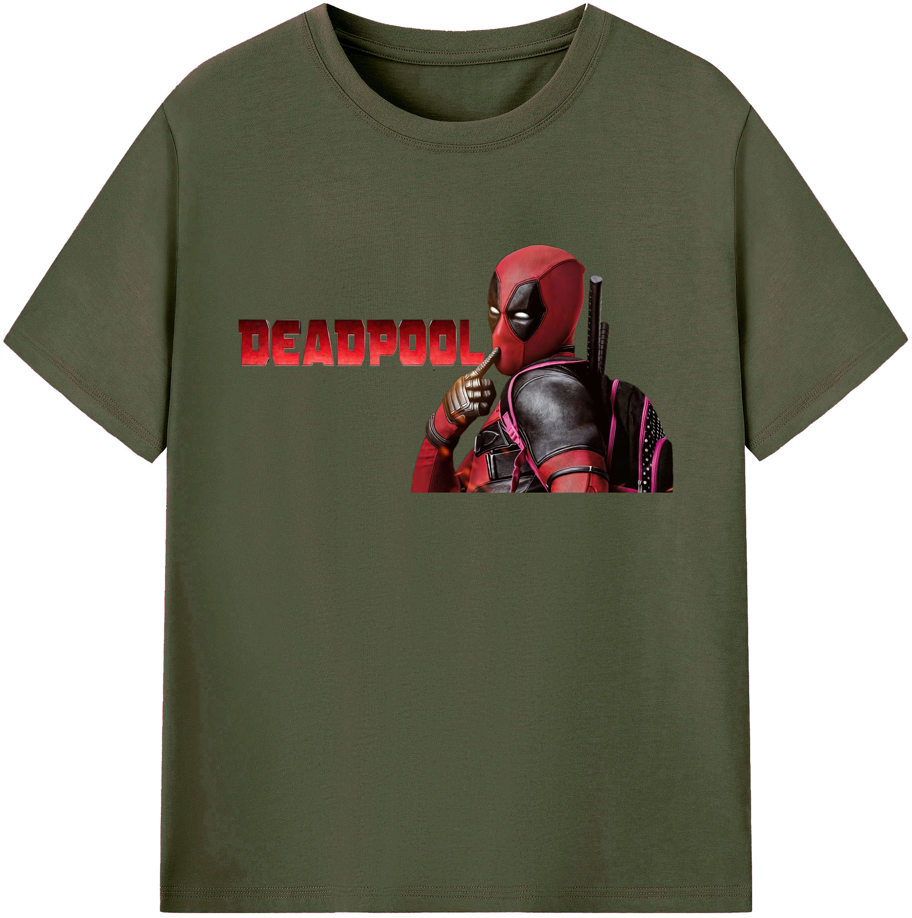 （画像用） Deadpool デッドプール 綿100％ メンズ半袖Tシャツ｜肌触りやわらか＆通気性